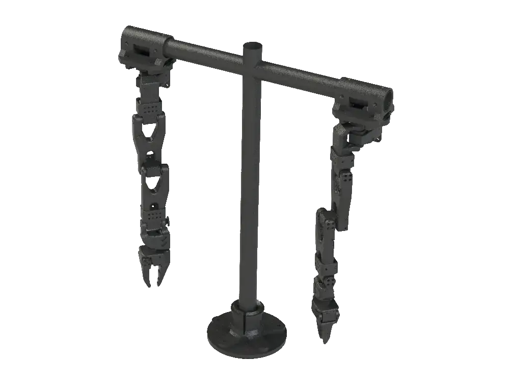 Building and training a bimanual robot using imitation learning